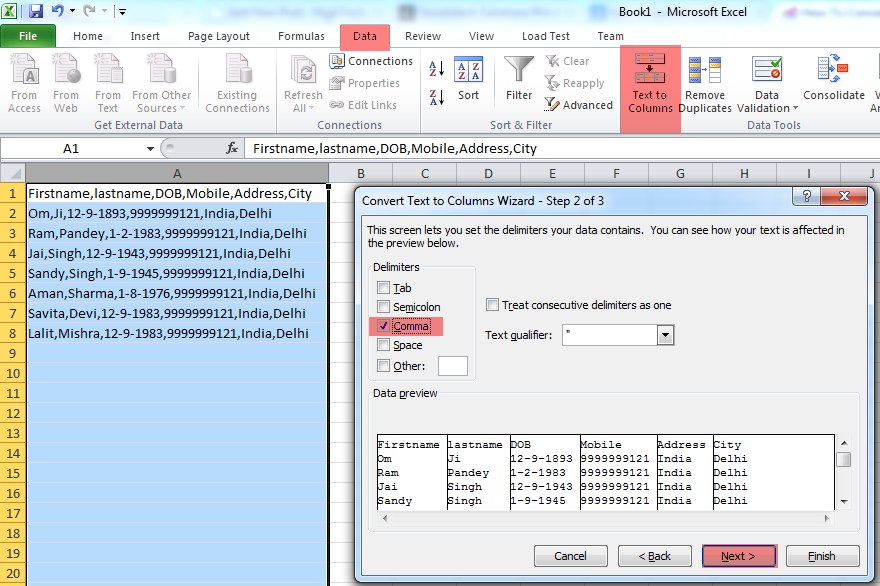 How To Convert Delimited File Into Excel File Delimited File Convert 9731